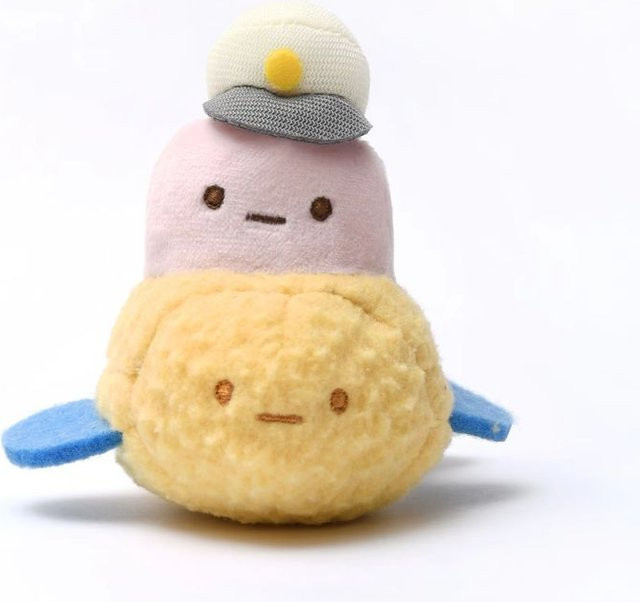 Aoger Sumikko Gurashi Plüsch-Schlüsselanhänger, Tempura Gebratene Garnelen, Stofftier-Anhänger - Bild 1