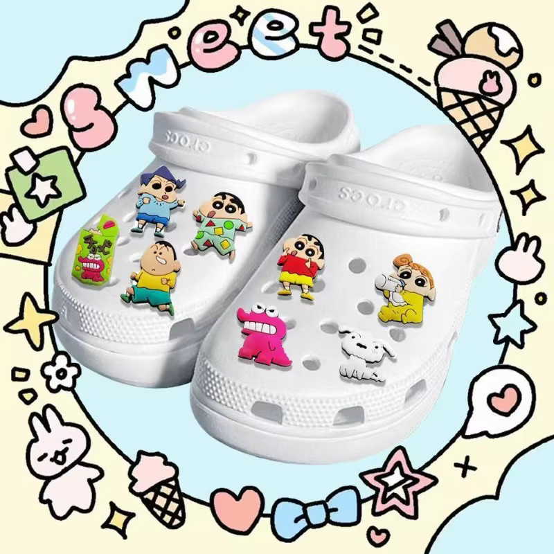 Shinchan Schuh-Charms, Anime-Merchandise, 3D-Schuhschnallen - Bild 3