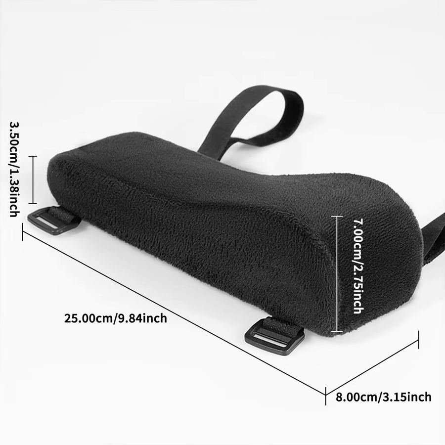 LIUSHADUOLA 2er Set ergonomische Armlehnenpolster in Schwarz zur Druckentlastung für deinen Bürostuhl - Bild 2