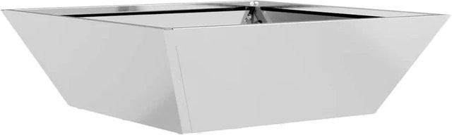 vidaXL Garten-Pflanzgefäß aus verzinktem Stahl in Silber, B/T/H: 50 x 50 x 15 cm - Bild 1