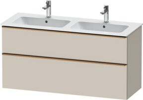Duravit Waschtischunterschrank D-Neo in Beige Taupe Matt, Wandmontage, B/T/H: 128 x 46,2 x 62,5 cm - Bild 1