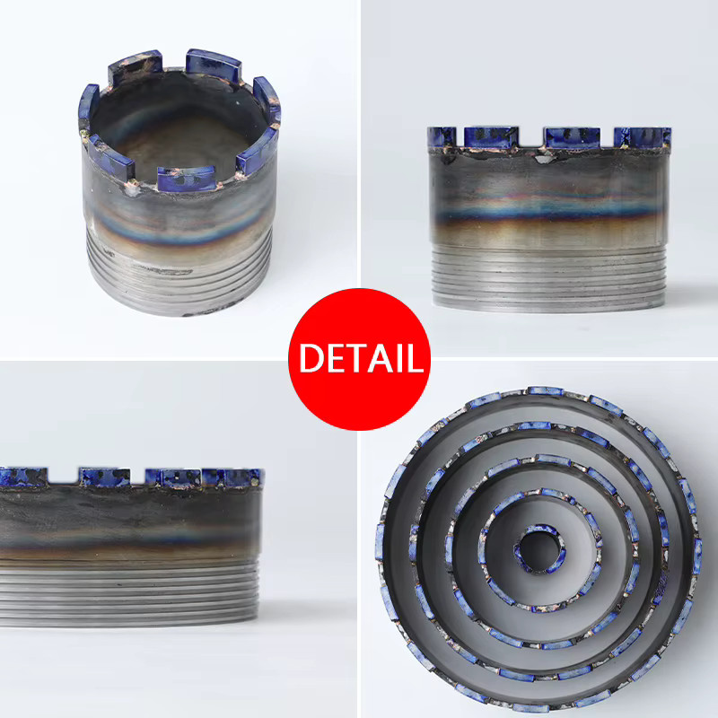 LAANCI Diamant-Kernbohrer Messerkopfteil mit Kobaltklinge für Beton, Farbe: Silber, Durchmesser: 32 mm - Bild 6