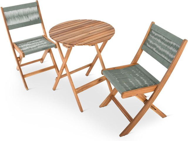 Intergard Bistroset Gartenmöbel aus Akazie in Braun, 3-teilig - Bild 1