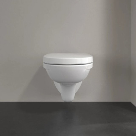 Villeroy & Boch Wand-WC-Set O.Novo Compact mit Soft-Close WC-Sitz, weiß, B: 36 cm, T: 49 cm