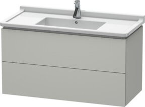 Duravit L-Cube Waschtischunterschrank wandhängend, Grau, B/T/H: 102 x 46,9 x 55,8 cm - Bild 1