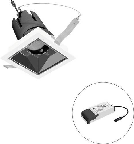 EVN LED-Deckenstrahler F04R11SM1327L55P quadratisch und verstellbar in Schwarz oder Weiß - Bild 1