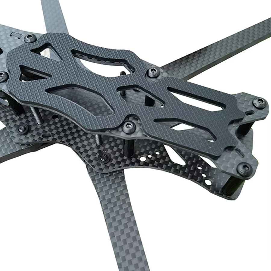 Foxhound APEX HD Carbon Fiber Quadcopter Rahmen für FPV Freestyle Racing Drone in Schwarz - Bild 4