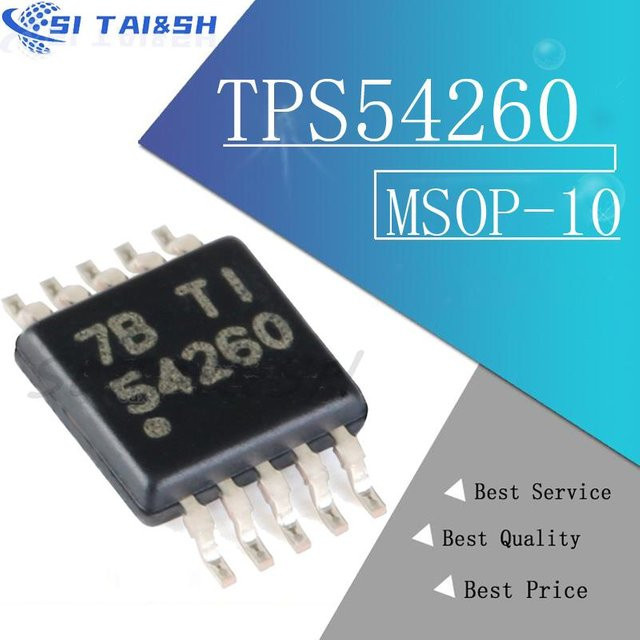 Si Tai&SH TPS54260DGQR Spannungsregler MSOP-10, Schwarz, 3,5–60 V, 2,5 A - Bild 1