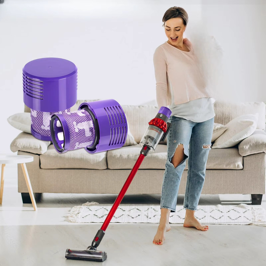 4er-Pack Waschbare Ersatzfilter für Dyson V10 SV12 in Purple - Bild 8