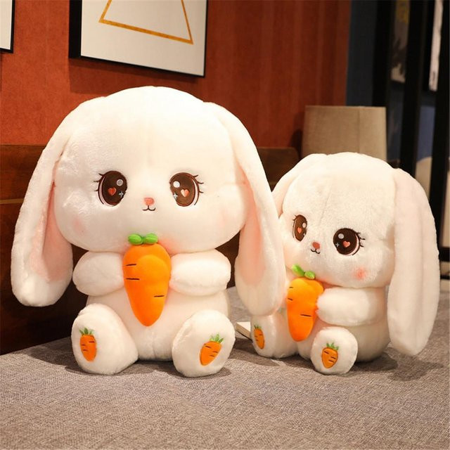 Kidsly Kawaii Hasenpuppen, Plüschtiere, 30cm, Weiß - Bild 1