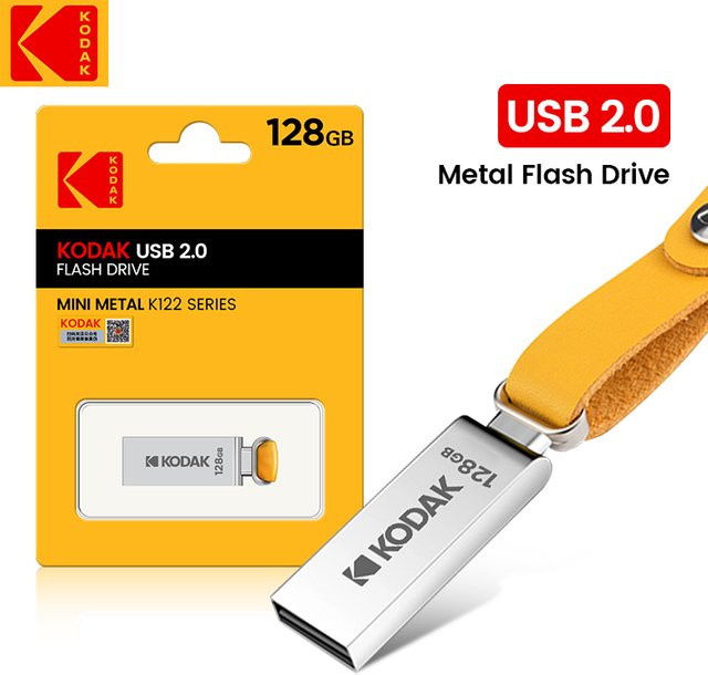 Kodak K122 Metall USB-Flash-Disk in Silber mit USB-A Anschluss - Bild 1