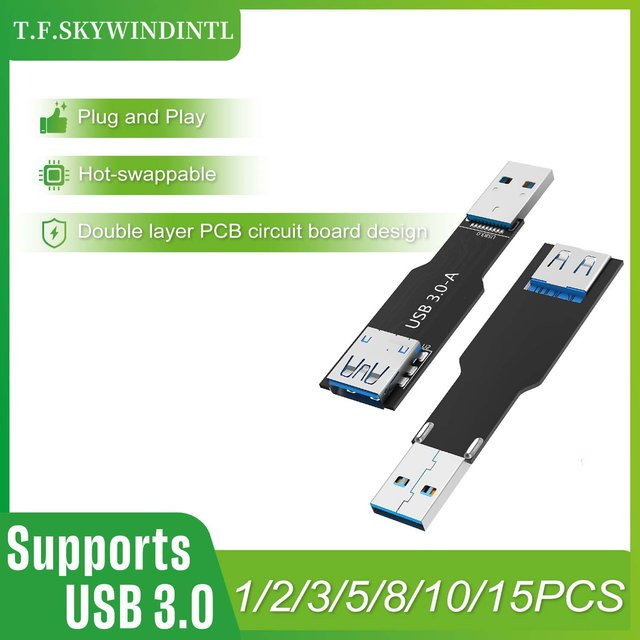 T.F.SKYWINDINTL USB 3.0 Testadapter-Karte 5Gbps in Schwarz für PC, Server und Laptop - Bild 1