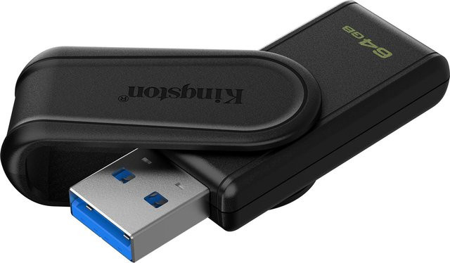 Kingston DataTraveler Exodia S USB-Stick USB-A 3.2, 64 GB, Schwarz - Bild 1
