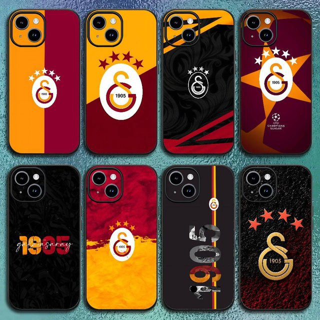 G-Galatasaray-Club Handyhülle Soft Shell für iPhone 12 13 14 15 16 17 Pro Max Plus Classic Black - Bild 1