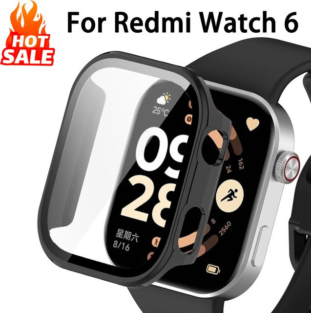 Xiaomi Redmi Watch 6 Schutzhülle, Gehärtetes Glas, Transparent, Unisex - Bild 1