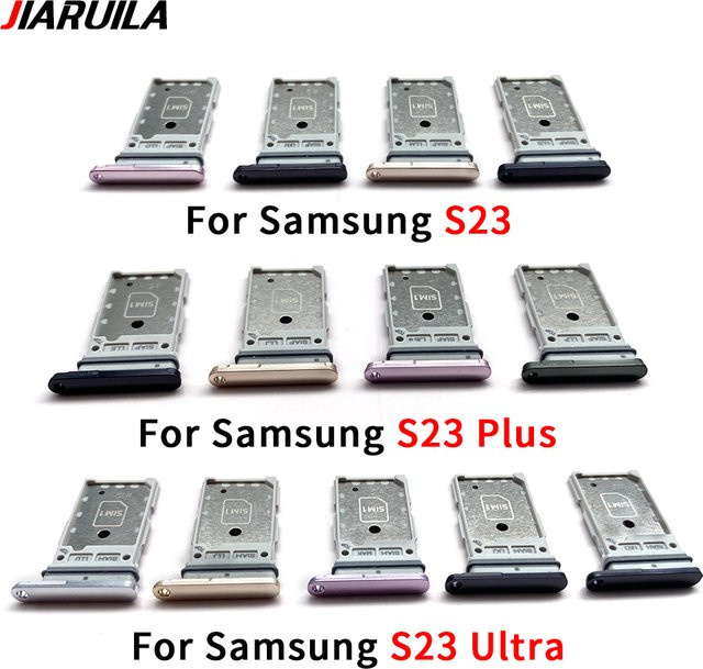 Samsung Dual SIM-Kartenfach Ersatzteil für S23, S23 Plus, S23 Ultra und S23 FE in Weiß - Bild 1