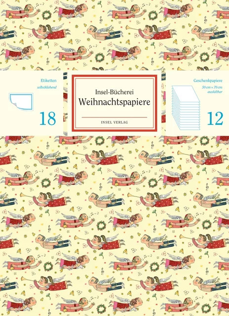 Insel-Bücherei Geschenkpapier Weihnachten, Mehrfarbig - Bild 1