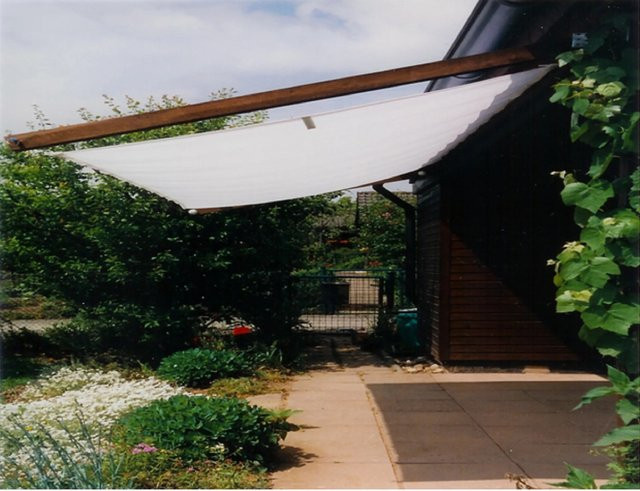 Floracord Sonnensegelbausatz rechteckig aus Polyester, Silbergrau, Breite: 330 cm, Tiefe: 200 cm - Bild 1