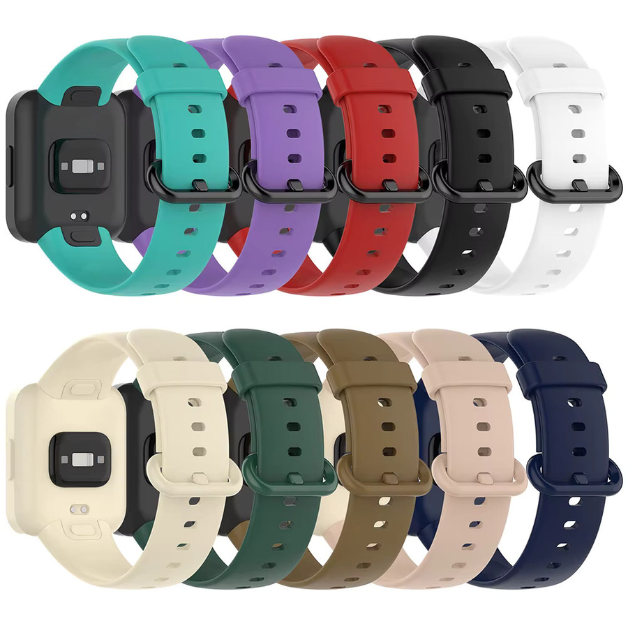 Xiaomi Uhrenarmband Silikon, Schwarz, Redmi Watch 2 Lite, Xiaomi Poco - Bild 3