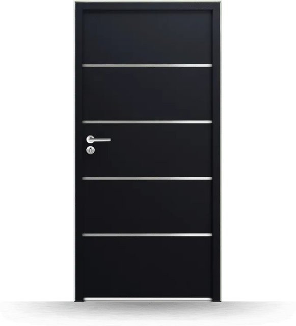 FM Türen NBT56 Modell 502 Stahltür in Anthrazit, Ausführung Links, Breite: 100 cm, Höhe: 210 cm - Bild 1