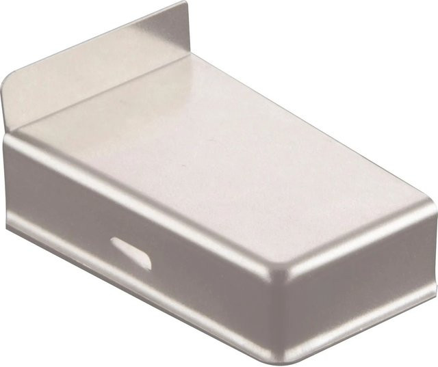 Camar Abdeckkappe 806 Rechts, 10 Stück, Stahl vernickelt, Silber, B/T/H: 43 x 26 x 67 mm - Bild 1