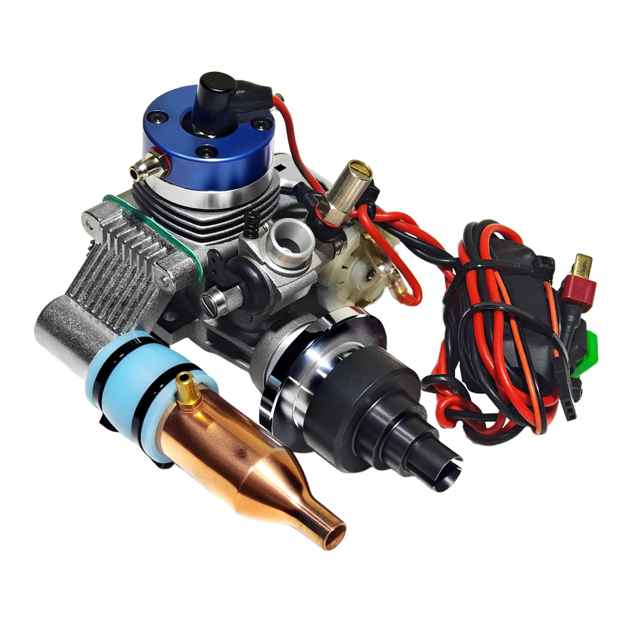 Goki Wassergekühlter Methanolmotor, Modell Zweitakt-Elektrostarter aus Metall, Montagesatz - Bild 1