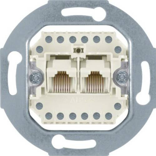 Hager WDF41083 Telefondose in Weiß für die Unterputzmontage - Bild 1