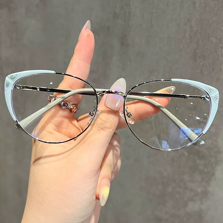 RELEN Cat-Eye Korrektionsbrille, Metall, Damen - Bild 1