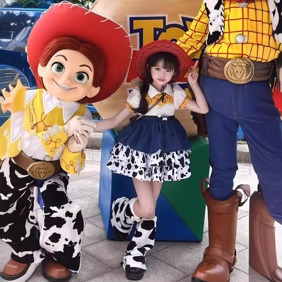 Disney Toy Story Jessie Cosplay Kostüm, Mädchen, Plüsch / Textil, Bunt / Mehrfarbig - Bild 5