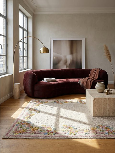 Wollteppich DAISY von Kadima Design floral bunt B/B: 160 x 230 cm - Bild 1