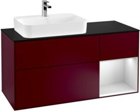 V&B Waschtischunterschrank Finion in Platinblau lackiert B/T/H: 120 x 50,1 x 50,1 cm - Bild 1