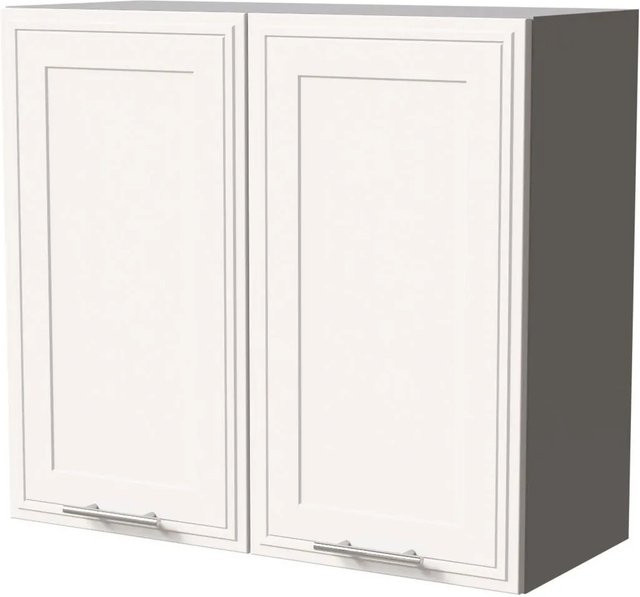 Feldmann-Wohnen Hängeschrank Salo Küchenschrank in Grau und Weiß Matt mit Kassettenoptik, B/T/H: 80 x 32,5 x 72 cm - Bild 1