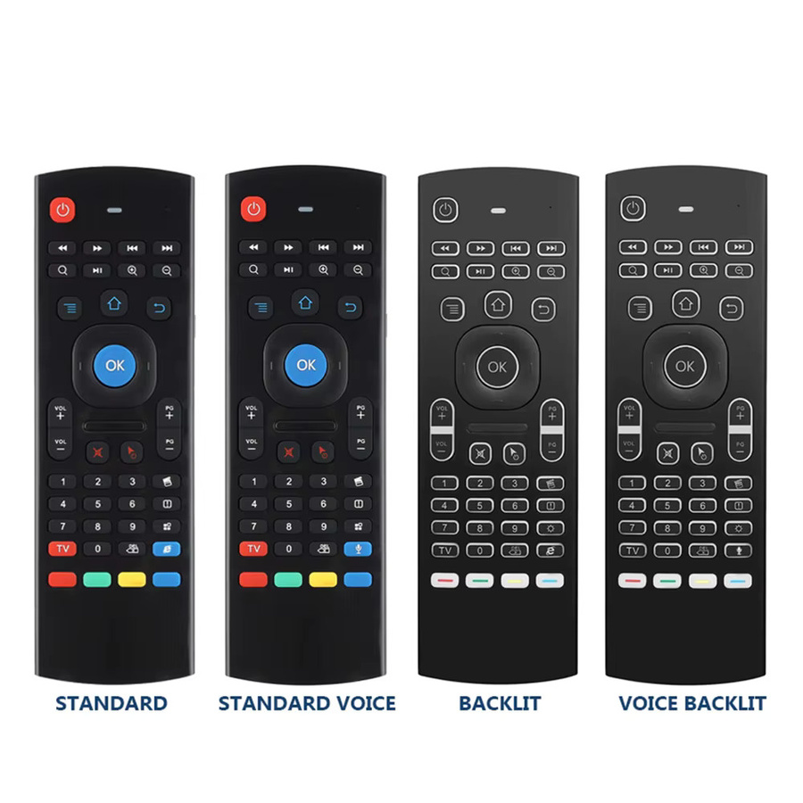 MRSVI Air Mouse MX3 Drahtlose Tastatur mit Hintergrundbeleuchtung und Sprachsteuerung in Schwarz für Android TV Boxen - Bild 6