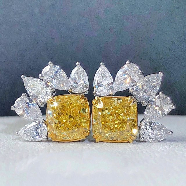 Huitan Ohrringe, Gold, Zirkonia, Damen - Bild 1