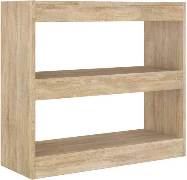 vidaXL Bücherregal und Raumteiler in Sonoma-Eiche, Braun, B/T/H: 80 x 30 x 72 cm - Bild 1