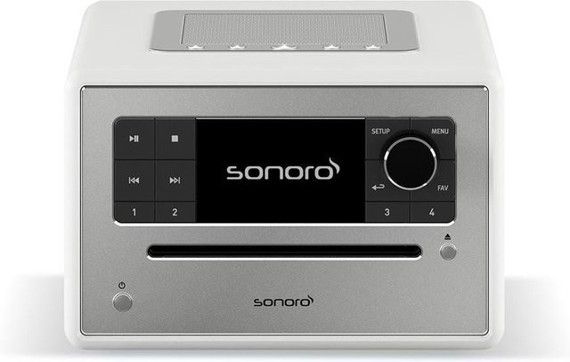 Sonoro Kompaktanlage ELITE SO-9110-200-WH in Weiß und Silber - Bild 1