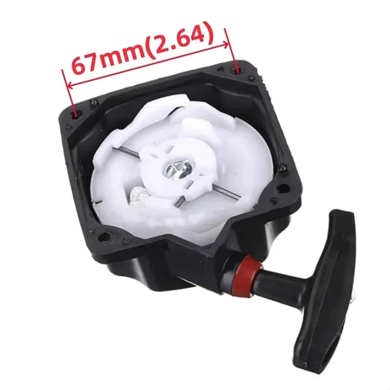 FNICEL Seilzugstarter-Set für 40-5 Rasenmäher mit 80mm Starterbaugruppe und Seilzugplatte als Ersatzteil für Freischneider - Bild 4