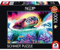 Schmidt Spiele Sheena Pike Puzzle Neon-Schildkröte in Bunt / Mehrfarbig - Bild 1