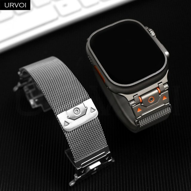 URVOI Uhrenarmband Titans Eyes Milanese Loop, 49 mm - Bild 1