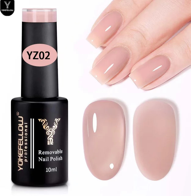 YOKEFELLOW Jelly Rose Quartz Gel-Nagellack, 10 ml, rosa, glänzend - Bild 1
