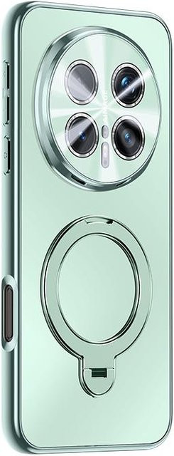 Huawei Honor Magic 8 / 8 Pro Handyhülle mit 360 Grad drehbarem Ständer und matter Oberfläche in Grün - Bild 1