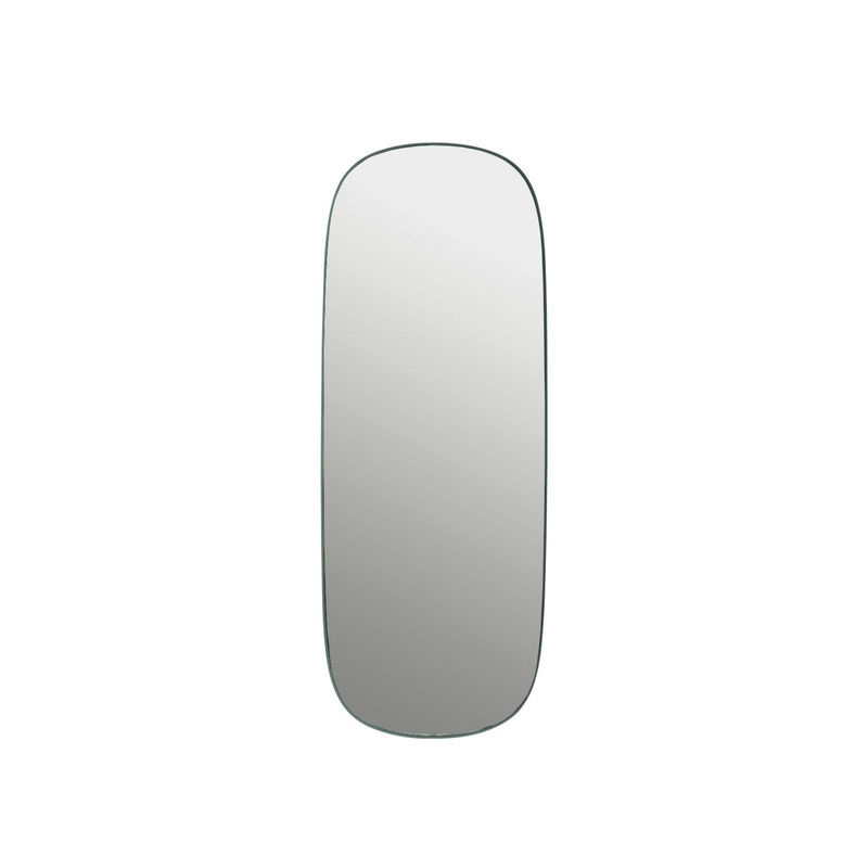 Muuto Framed Wandspiegel in Grün mit ovalem Glas und Metallrahmen - Bild 2