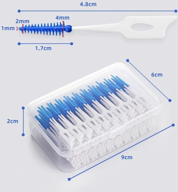RUZOFO Interdentalbürsten aus Silikon, Unisex - Bild 1