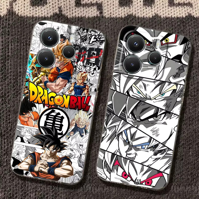 Goku Dragon Ball Handyhülle für Xiaomi Redmi Note 15 14 13 12 11 10 Pro Plus 5G sowie Redmi 15C 14C 13C 12C Cover, transparent - Bild 2