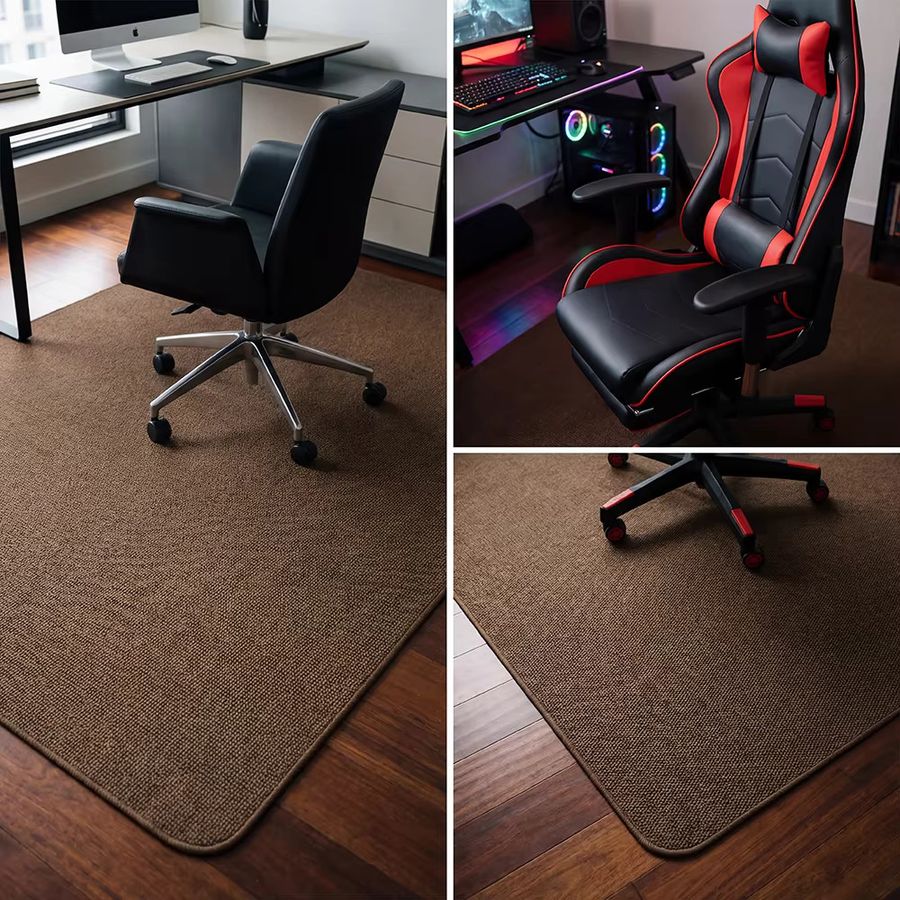 DHDH Bürostuhlunterlage Rutschfester Teppich Bodenschutz für Gaming-Drehstühle B/B: 90 x 120 cm - Bild 4