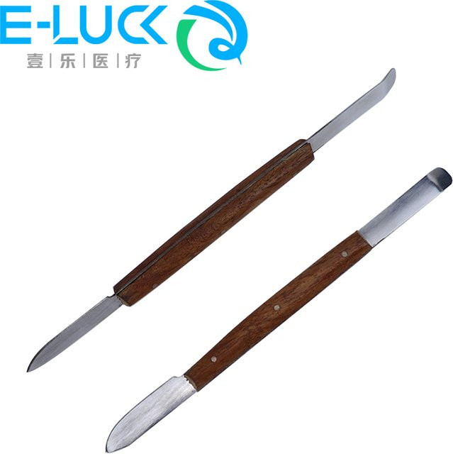 E-LUCK Dental Wachs Schnitzer Doppelendiges Spachtel-Messer in Silber für Zahnärzte zur Bearbeitung von Abdruckmaterial und Gips - Bild 1