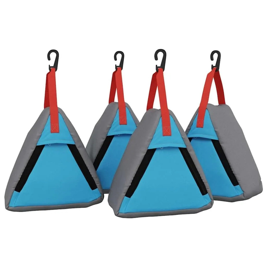 vidaXL Aufbewahrungstasche Set 4 Stück in Grau und Blau aus Oxford-Gewebe B/T/H: 24 x 16 x 24 cm - Bild 2