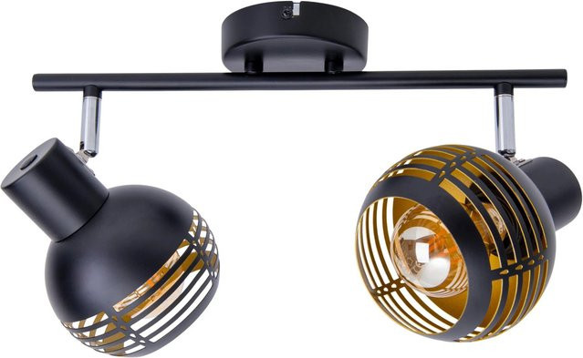 Näve Wand- und Deckenleuchte Casco 2-flammig Spot in Schwarz, B/T/H: 12 x 1,6 x 36 cm - Bild 1