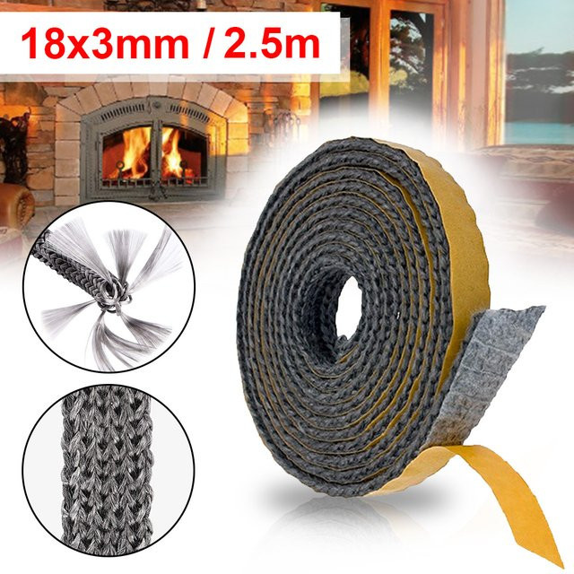 Selbstklebendes Kamin-Dichtungsband von combiubiu, Länge: 2,5 m, Maße: 18 x 3 mm - Bild 1