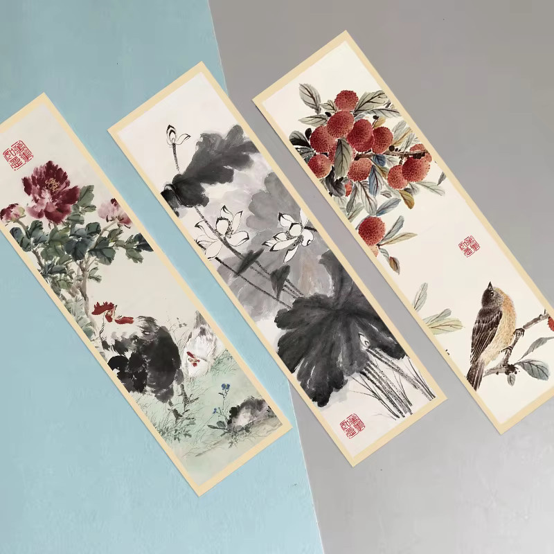 30 Stück Traditionelle Chinesische Malerei Lesezeichen aus Papier in Multicolour für Schreibwaren und Geschenke - Bild 2